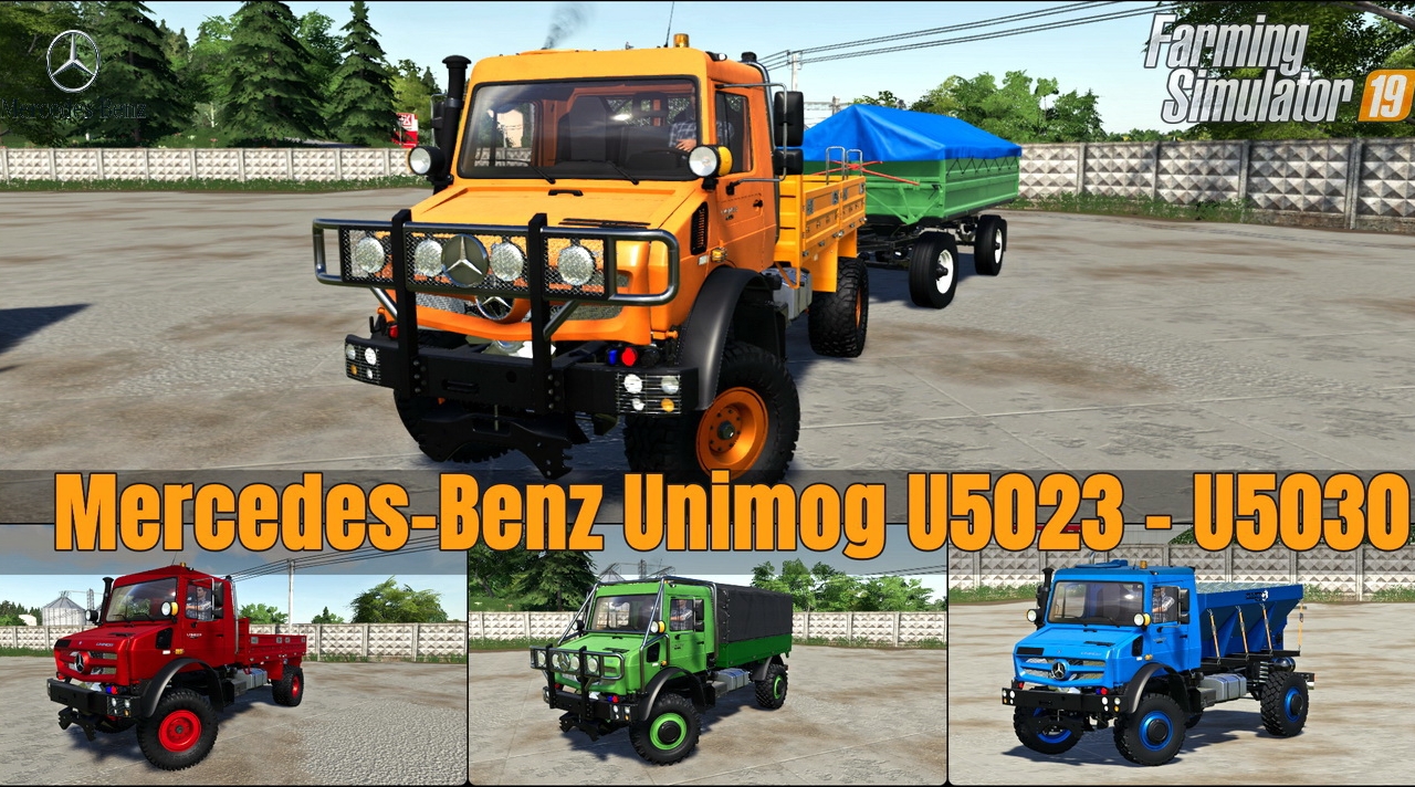 Mercedes-Benz Unimog U5023 - U5030 v1.0 for FS19