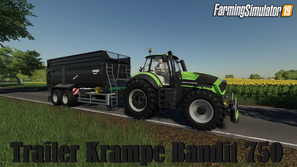 Trailer Krampe Bandit 750 v1.0 for FS19