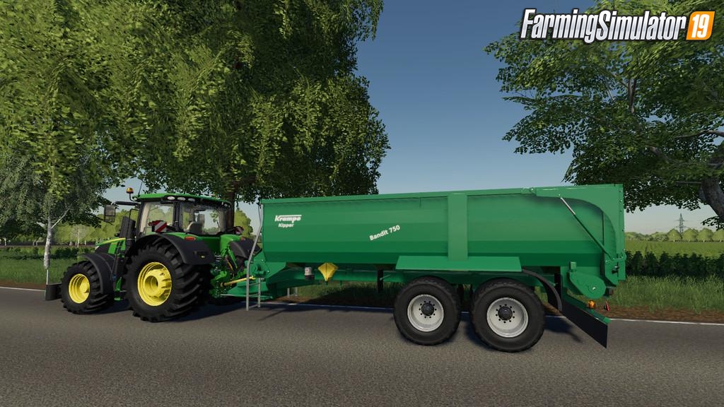 Trailer Krampe Bandit 750 v1.0 for FS19