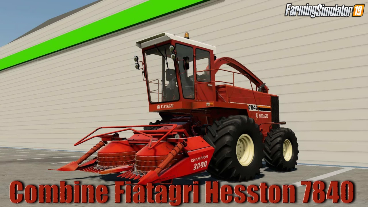 Combine Fiatagri Hesston 7840 v1.0 for FS19