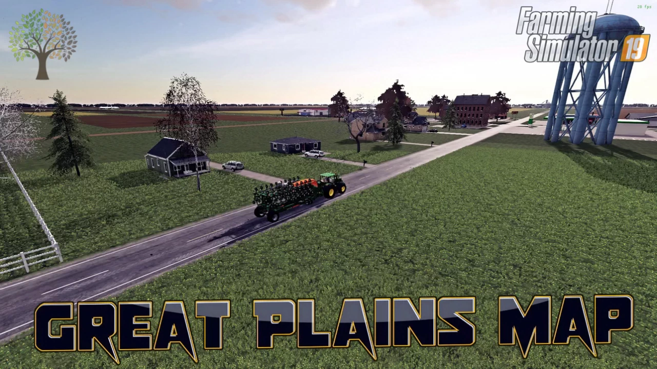 Great Plains Map v1.1 by Aviator64 for FS19