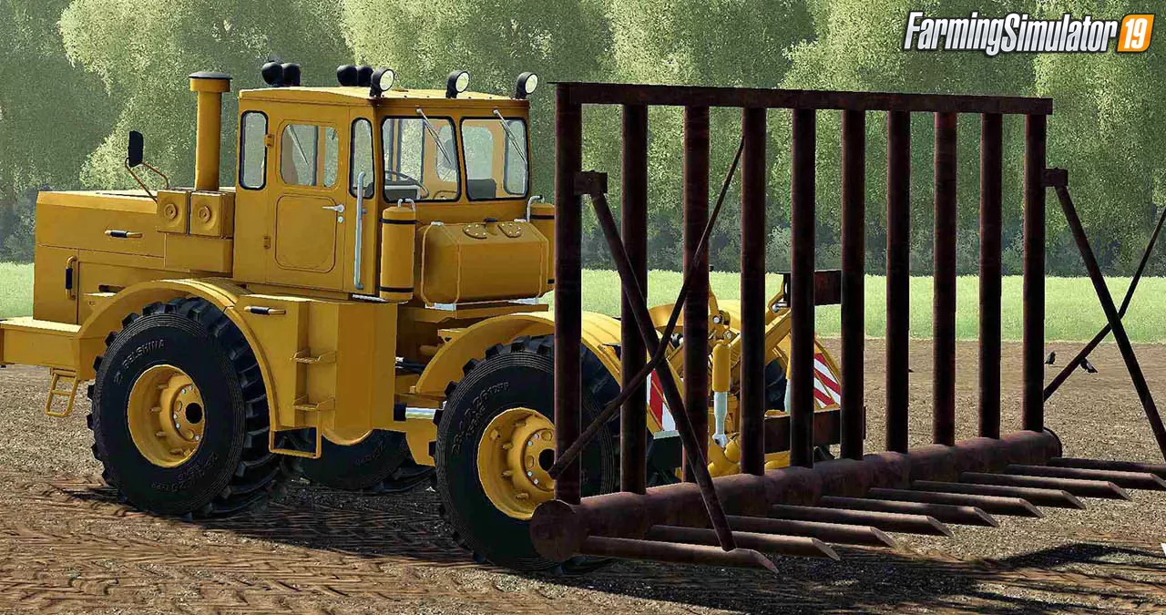 Volokusha Drawbar with the function of straw selection v1.0 for FS19