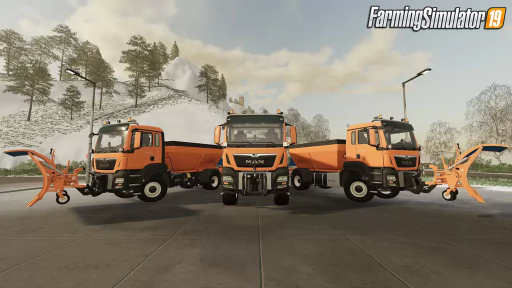 Man TGS Winter Service Truck v1.0.1 for FS19