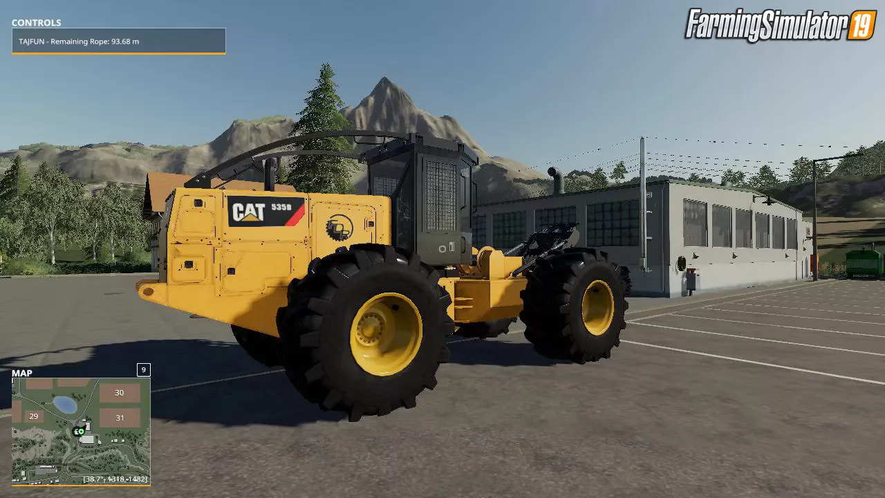 Caterpillar 535D Winch Skidder v1.0 for FS19