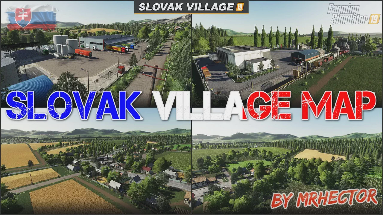 Slovak Village Map v1.2 by MrHector for FS19