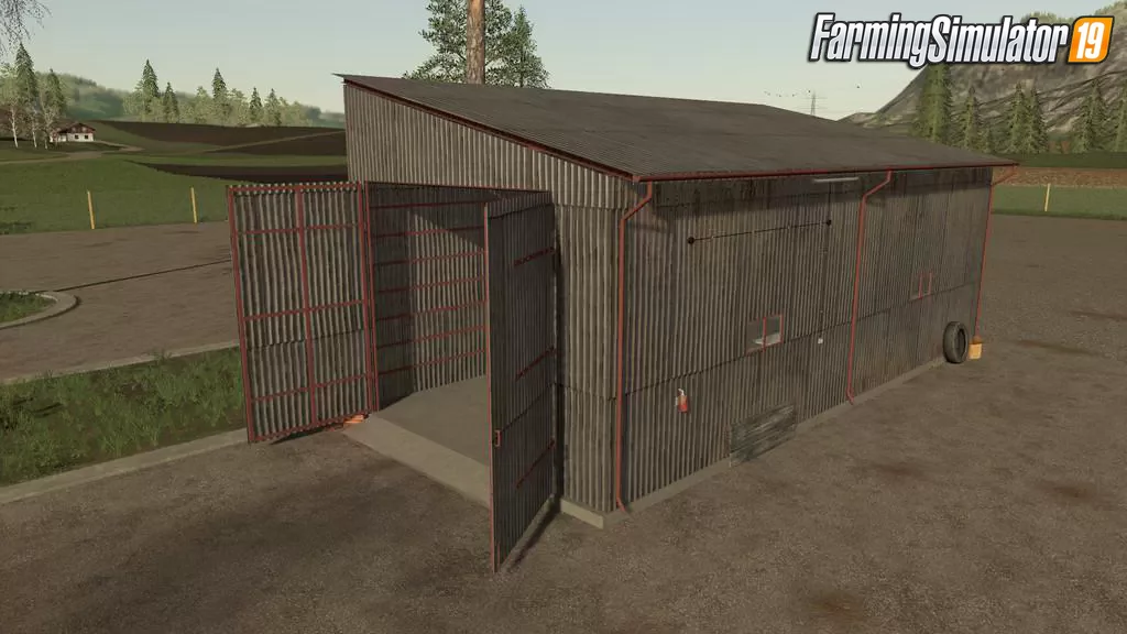 Metal Shed Placeable v1.0 for FS19