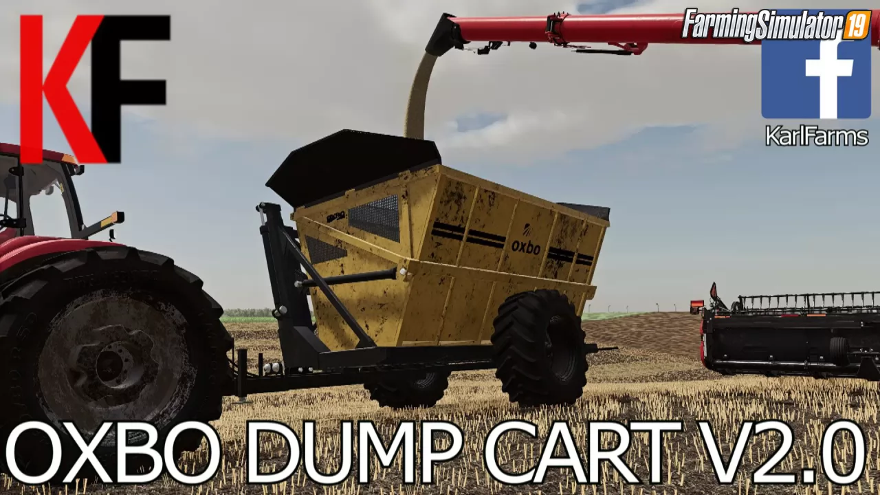 Oxbo High Tip Dump Cart v2.0 for FS19