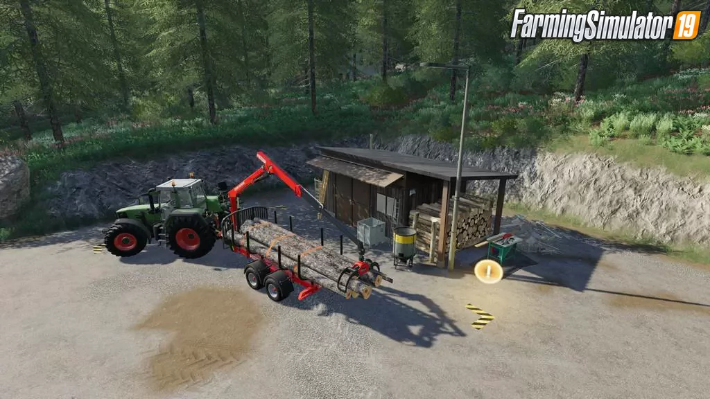 Small Wood Selling Station v1.1 for FS19