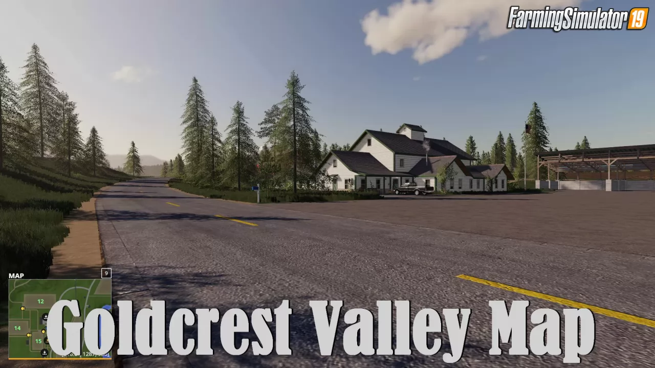 Goldcrest Valley Map v2.0 for FS19