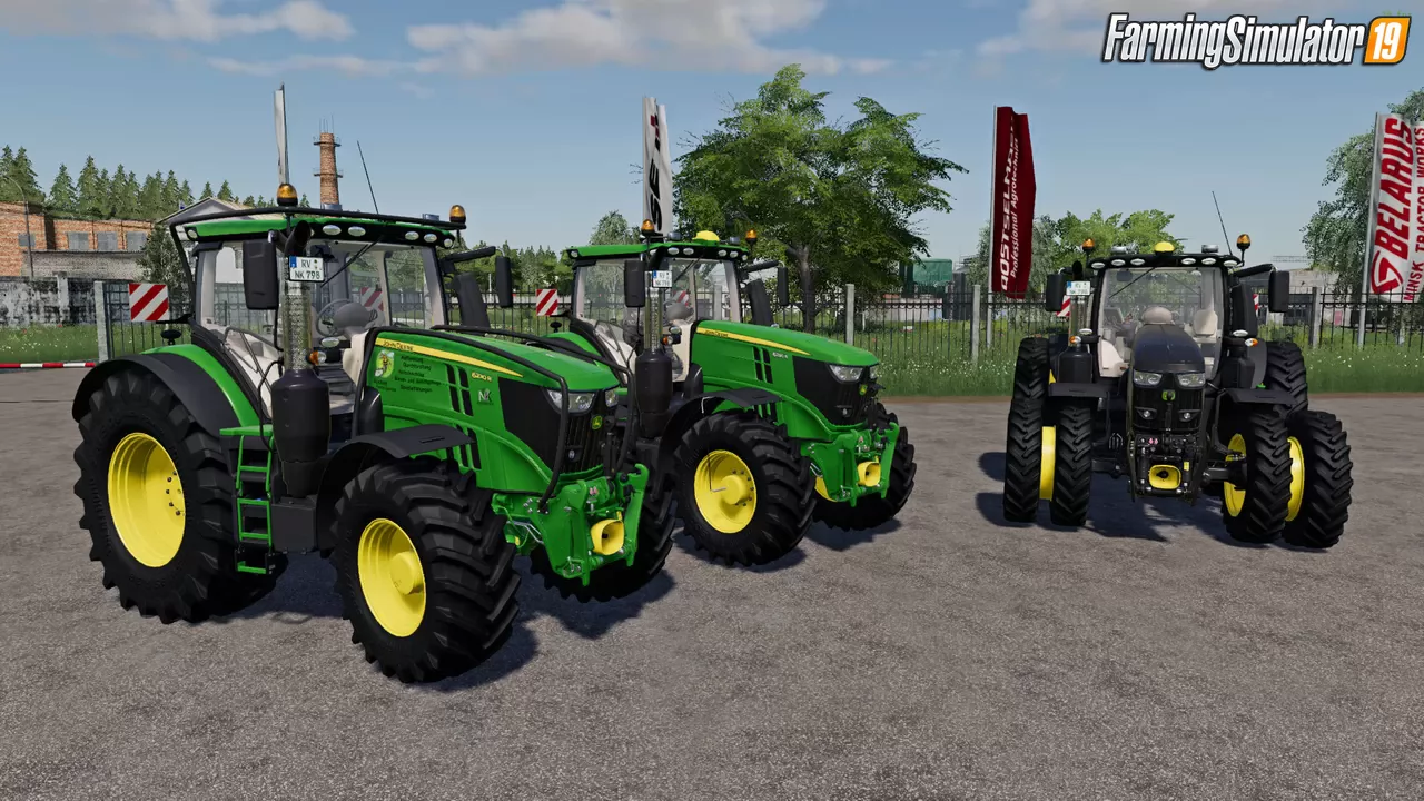 Tractor John Deere 6R v1.1.1 for FS19