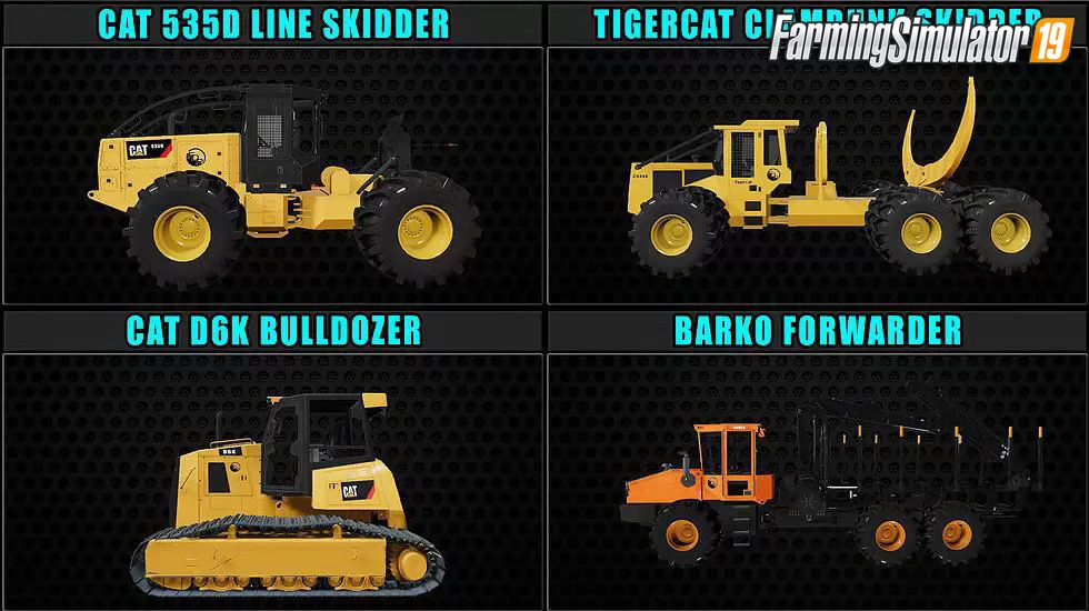 FDR Logging Mods Pack v1.0 for FS19