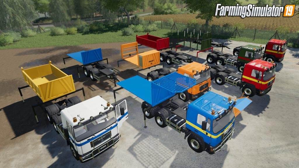 MAN 33 414 6x6 Pack v1.0 by Blacksheep Modding for FS19