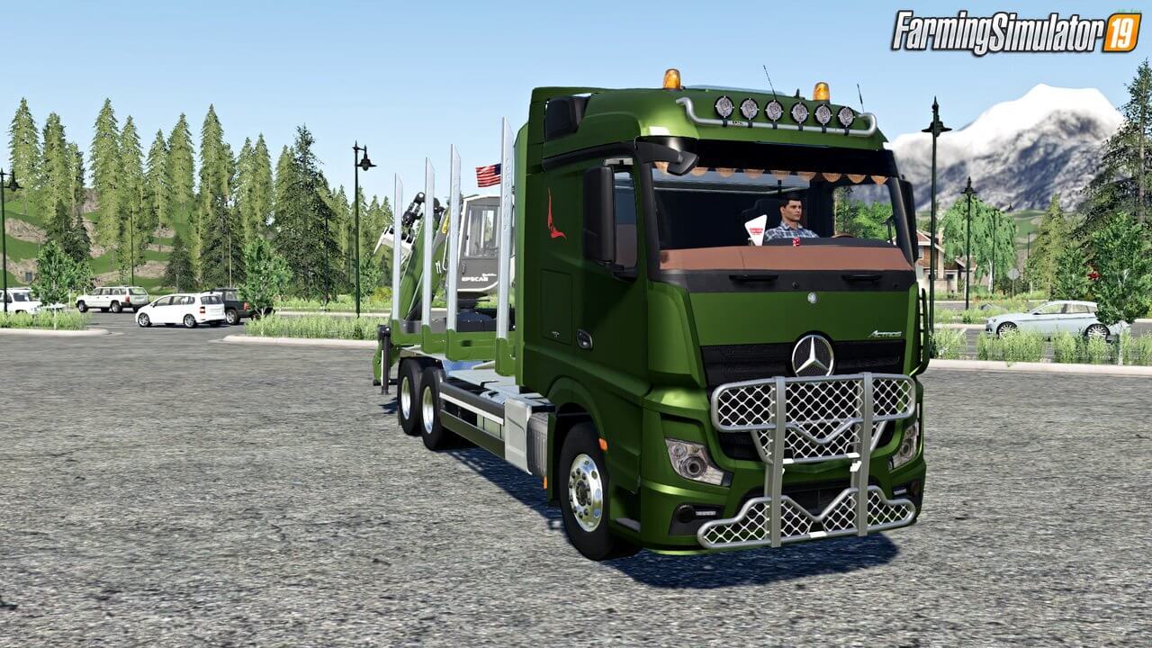 Mercedes Benz Actros 1845 Forest Truck V10 For Fs19