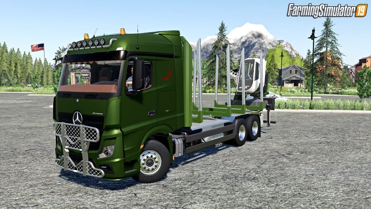 Mercedes Benz Actros 1845 Forest Truck v1.0 for FS19