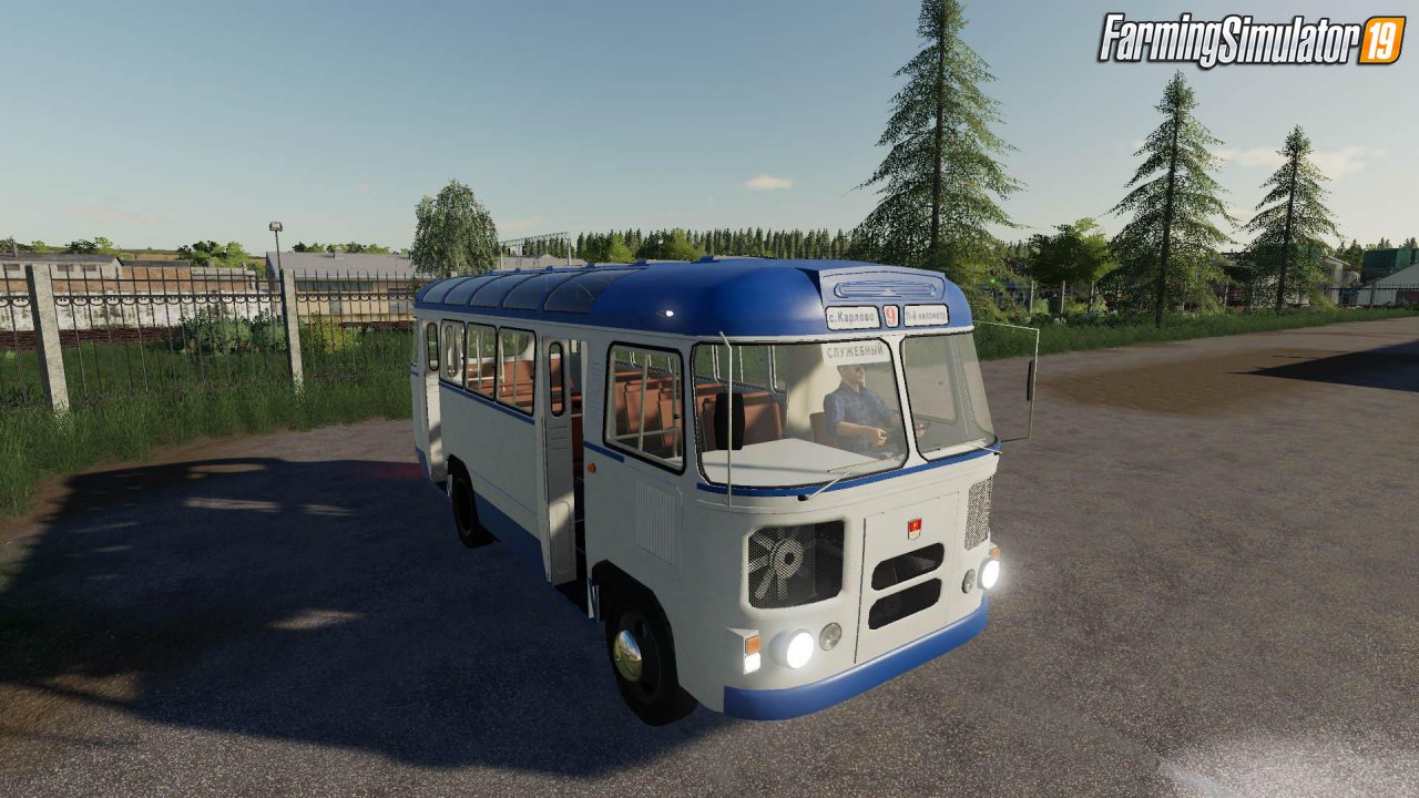 Bus PAZ-672 v1.1 By Karl911 for Farming Simulator 19