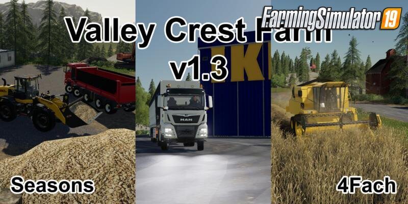 Valley Crest Farm 4x v1.4.4 by dammemax for FS19