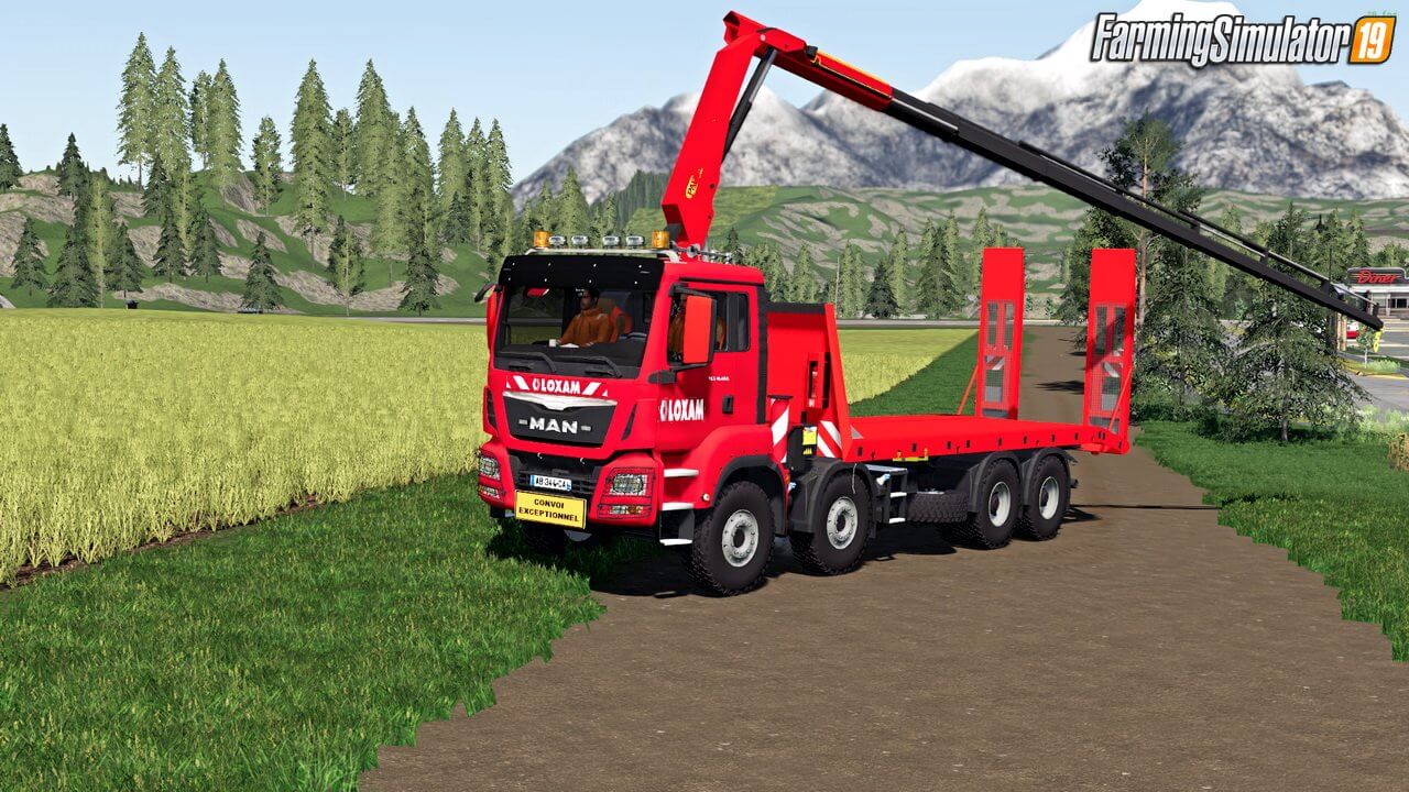 Man 8X4 Rental Kran Loxam v1.5 for FS19