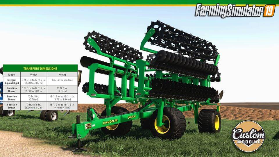 John Deere High Speed Disk v1.0 for Farming Simulator 19