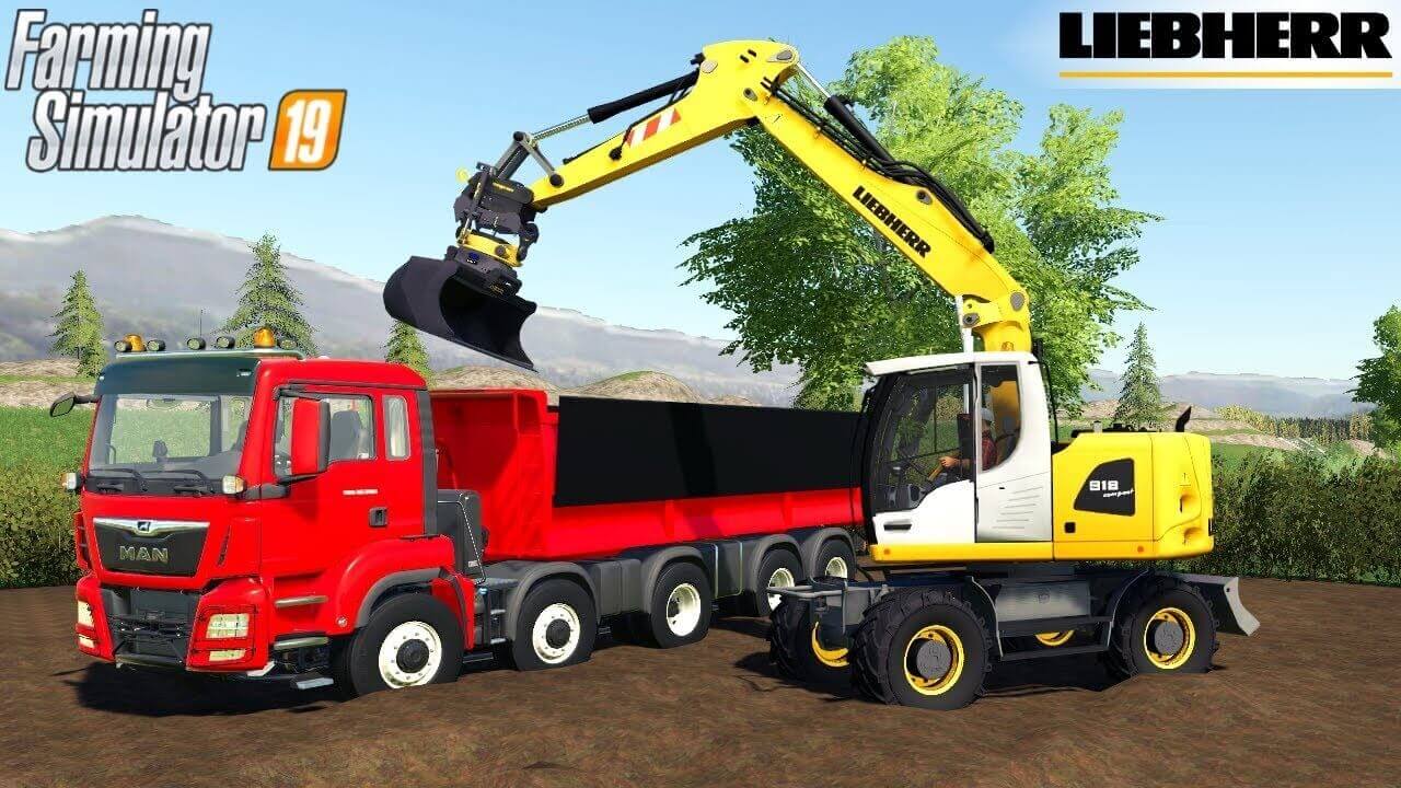 Liebherr 918 Wheeled Excavator - Farming Simulator 19