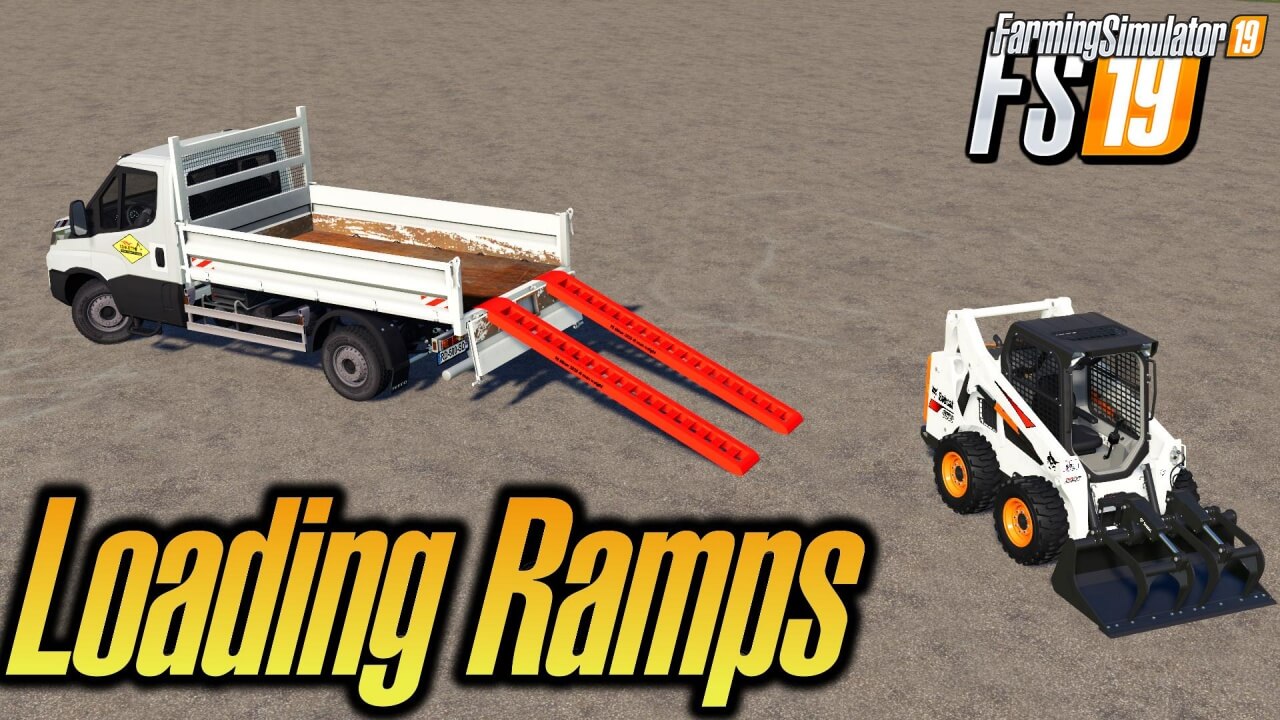 Dynamic Aluminium 4t Loading Ramps With Attacher v1.0 for FS19