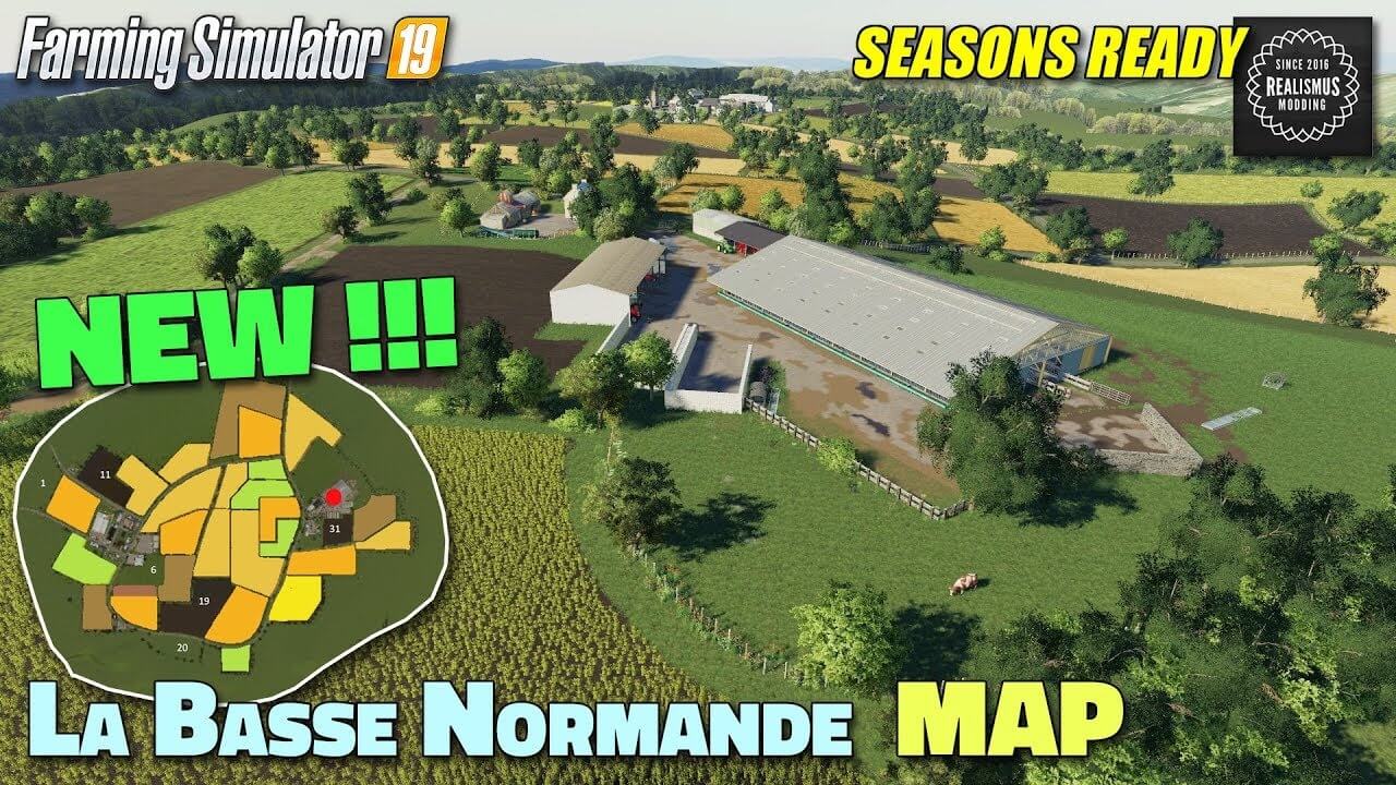 La Basse Normande Map v1.0 by LaFermeStHilaire for FS19