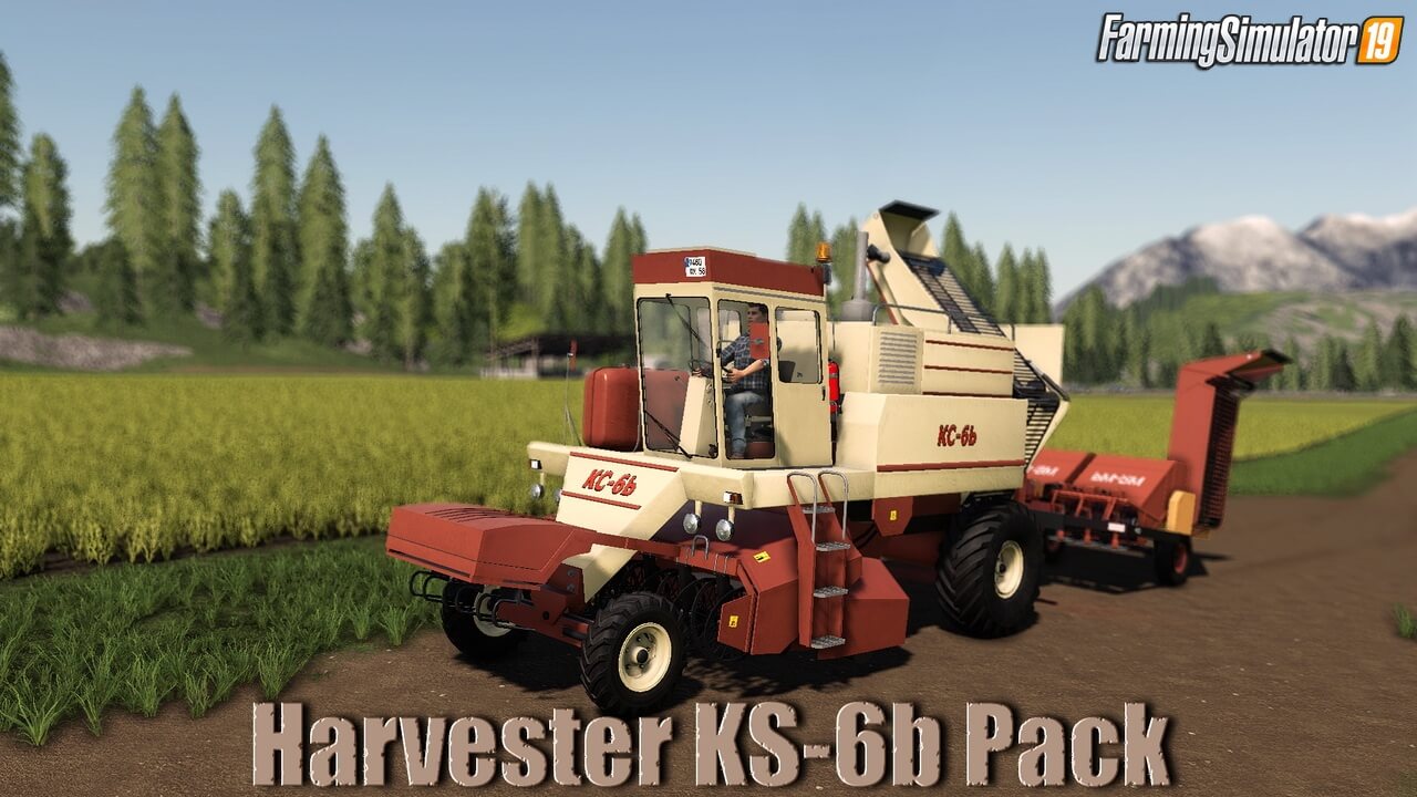 Harvester KS-6b Pack v1.1 for Farming Simulator 19