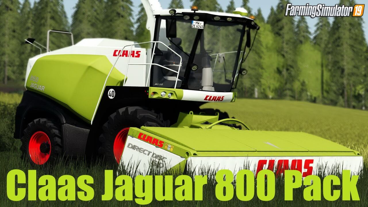 Claas Jaguar 800 Pack v1.0.1 for FS19