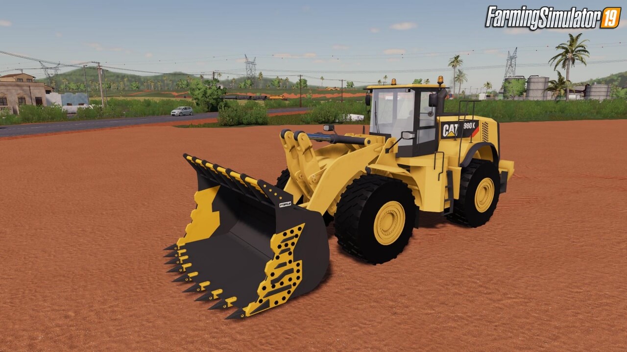 Mining Bucket for 980K Cat Loader v1.0 for FS19