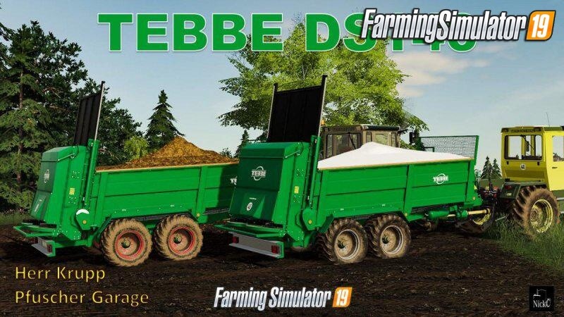 Tebbe DS-140 Trailer v1.0 for FS19