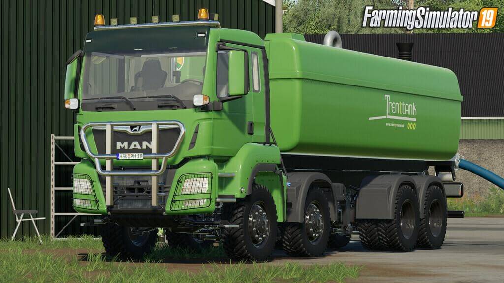 MAN TGS 41.500 8x8 Hooklift ITRunner v1.2 for FS19