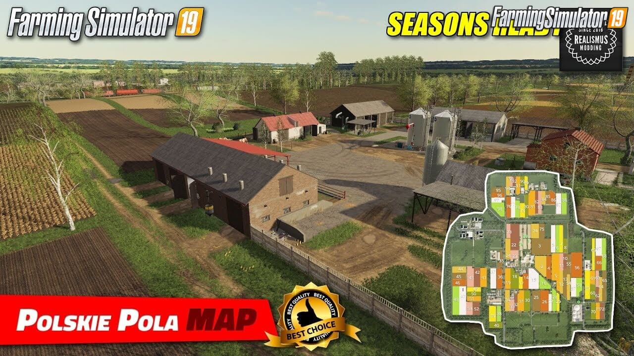 Polskie Pola Map v2.1 by Pavson69 for FS19