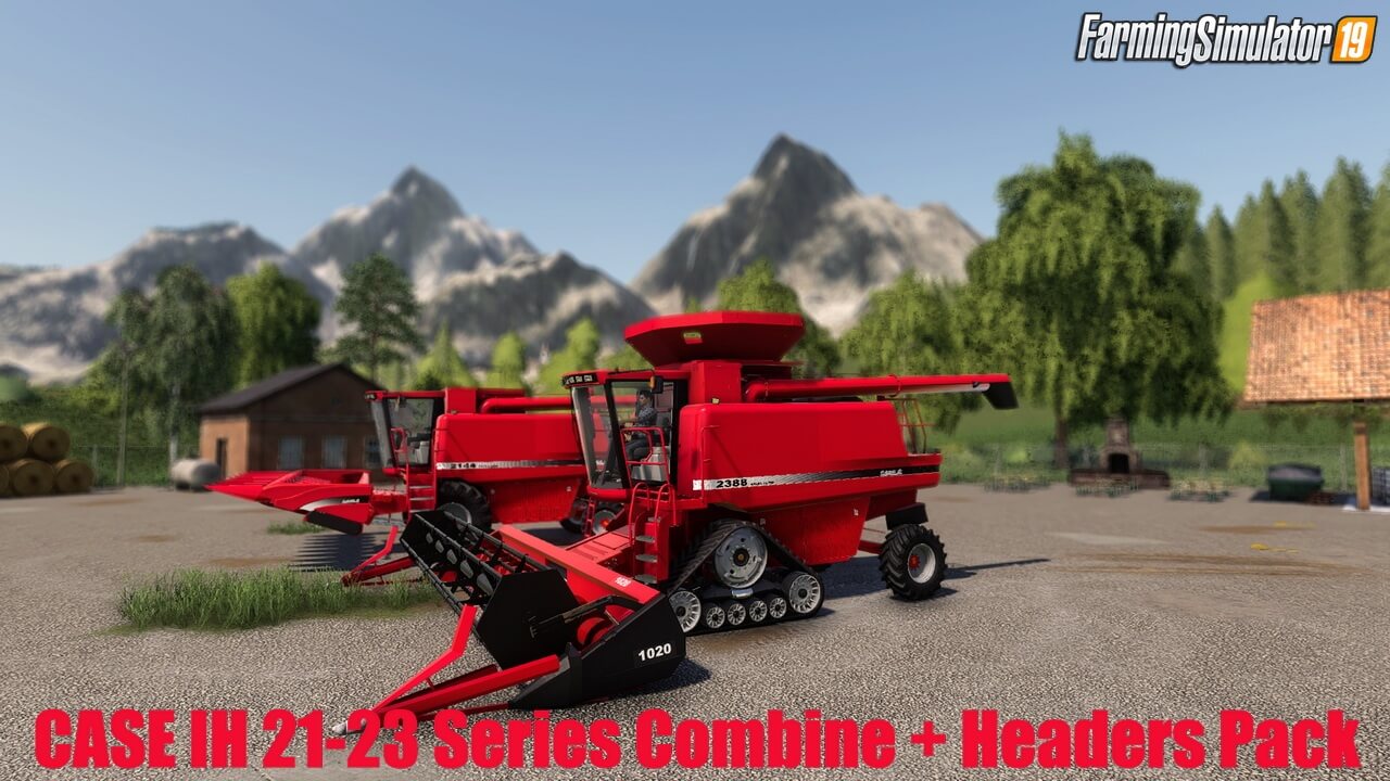 Case IH 21-23 Series Combine + Headers Pack v1.0 for FS19