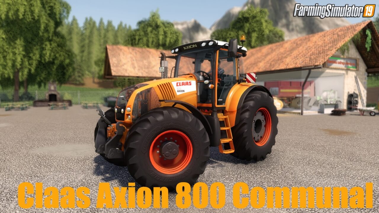 Claas Axion 800 Communal v2.0 for FS19