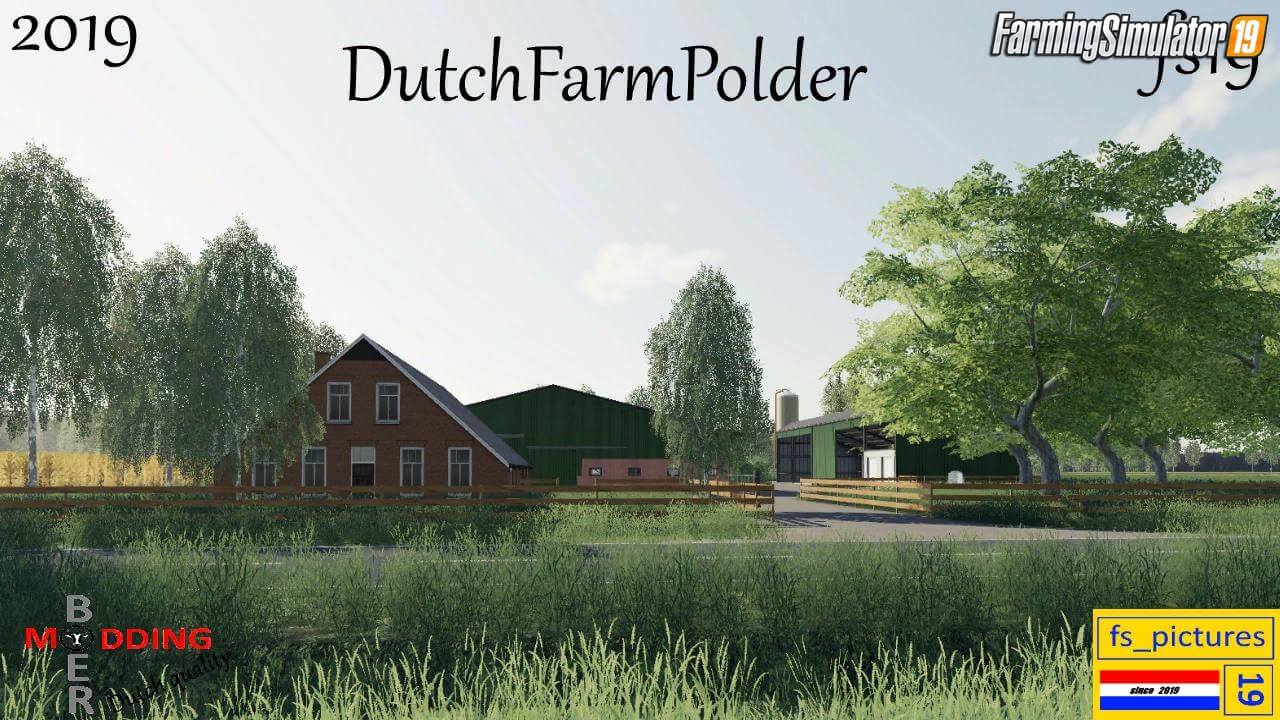 DutchFarmPolder Map v1.2 for FS19