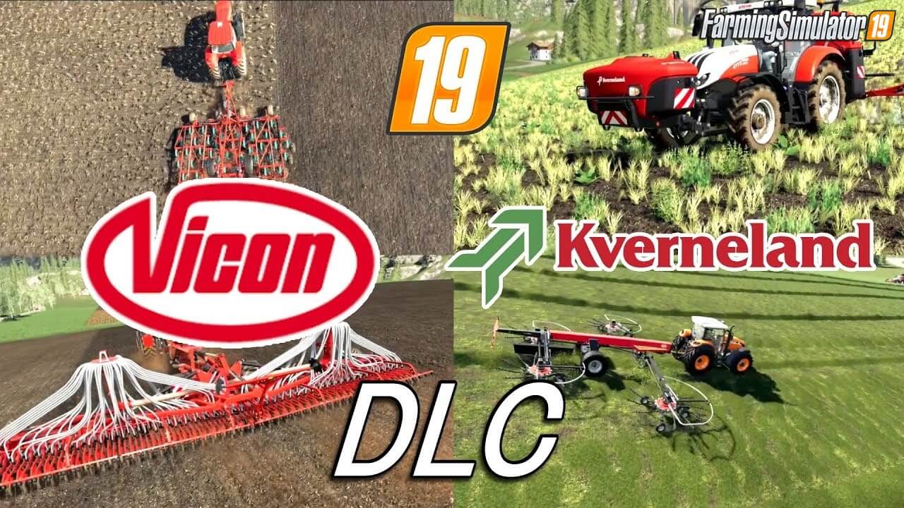 The Kverneland & Vicon Equipment Pack DLC for FS19