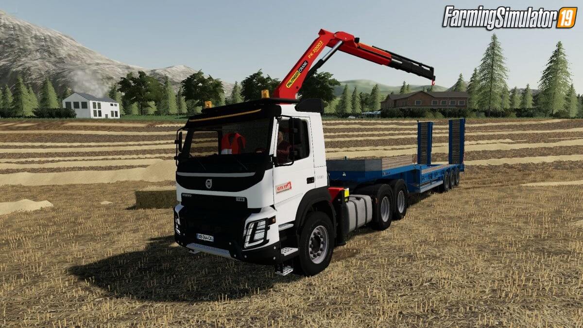 Volvo FMX 6x4 Grue Truck v1.1 for FS19