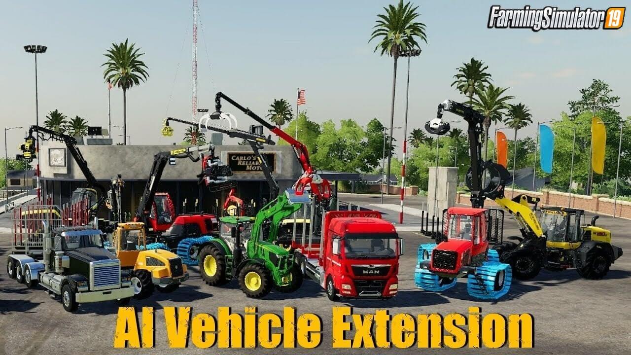 AI Vehicle Extension Mod v0.0.7.1 by Stefan Biedenstein for FS19