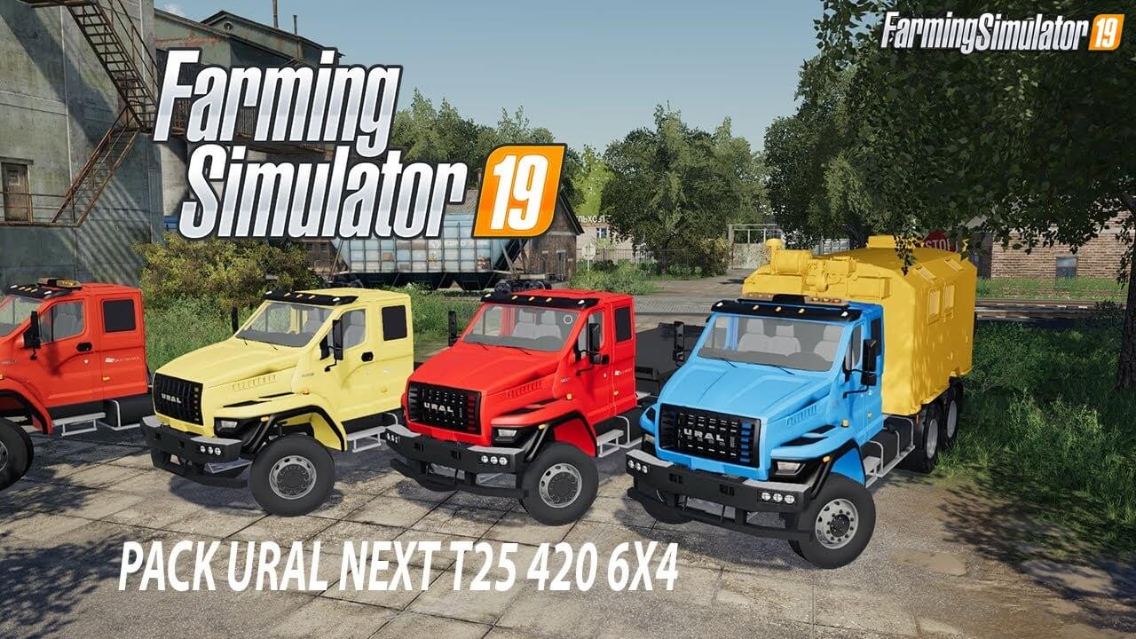 Pack Ural Next T25 420 6X4 v1.0 for FS19