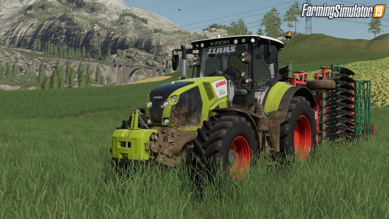 Claas Axion 800 Tractor v1.1 for FS19