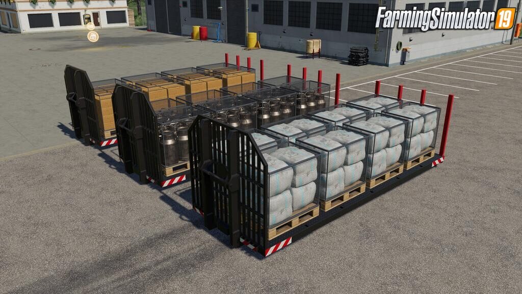 Container Pallets Mod v1.0 for FS19