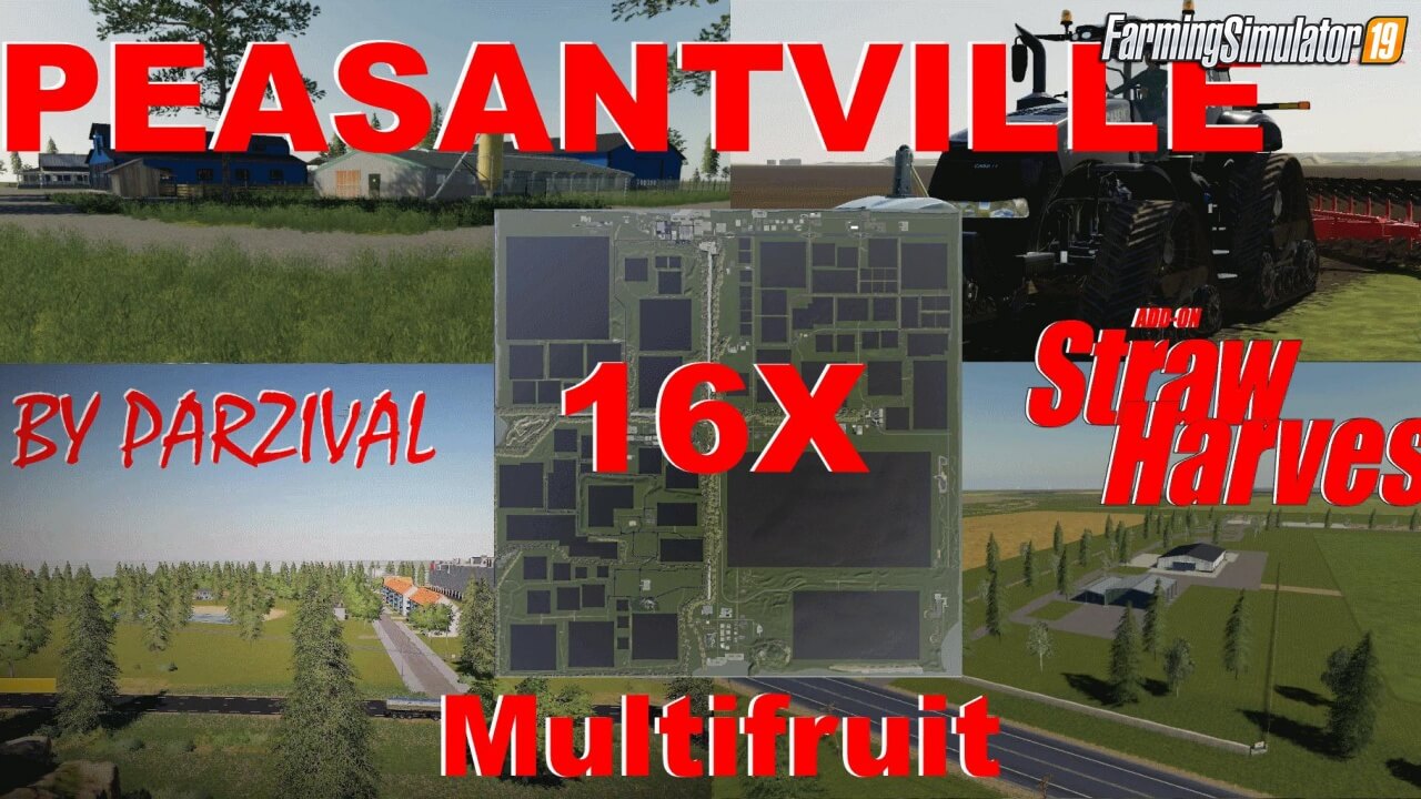 Peasantville 2 16X Production Map v3.4 for FS19