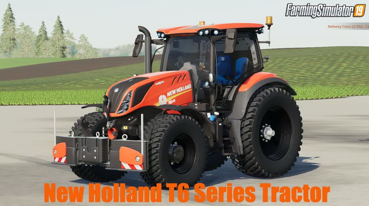 New Holland T6 Series Tractor v1.2 for FS19