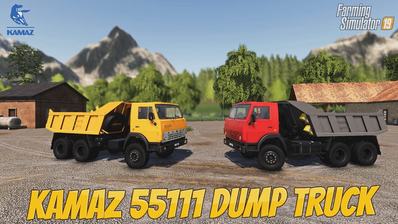 KamAZ 55111 Dump Truck v1.0 by rozummihail for FS19