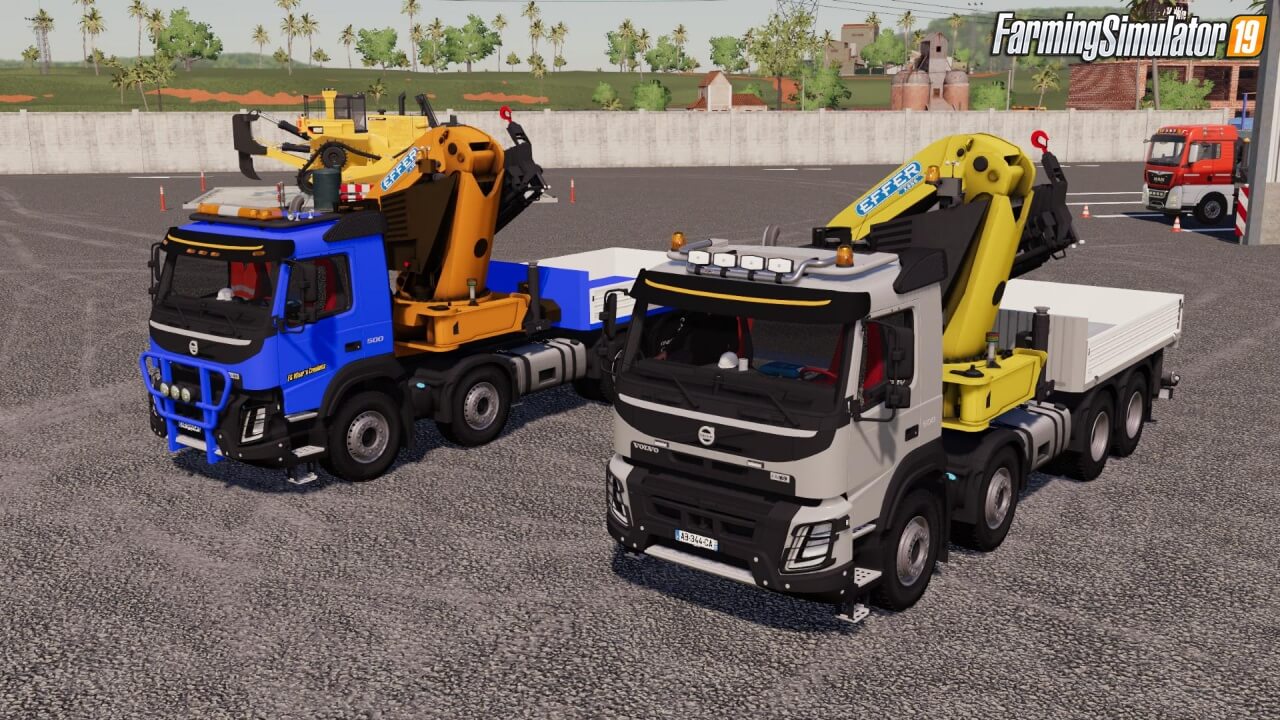 Volvo FMX 8x4 Crane Truck v1.1 for FS19
