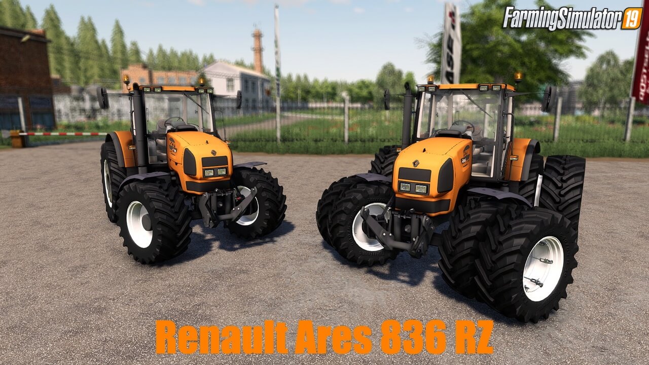 Renault Ares 836 RZ Tractor v1.0 for FS19