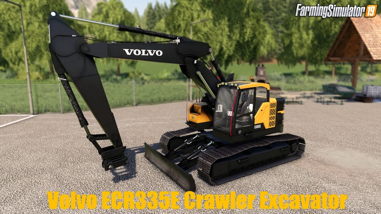 Volvo ECR335E Crawler Excavator v1.0 for FS19