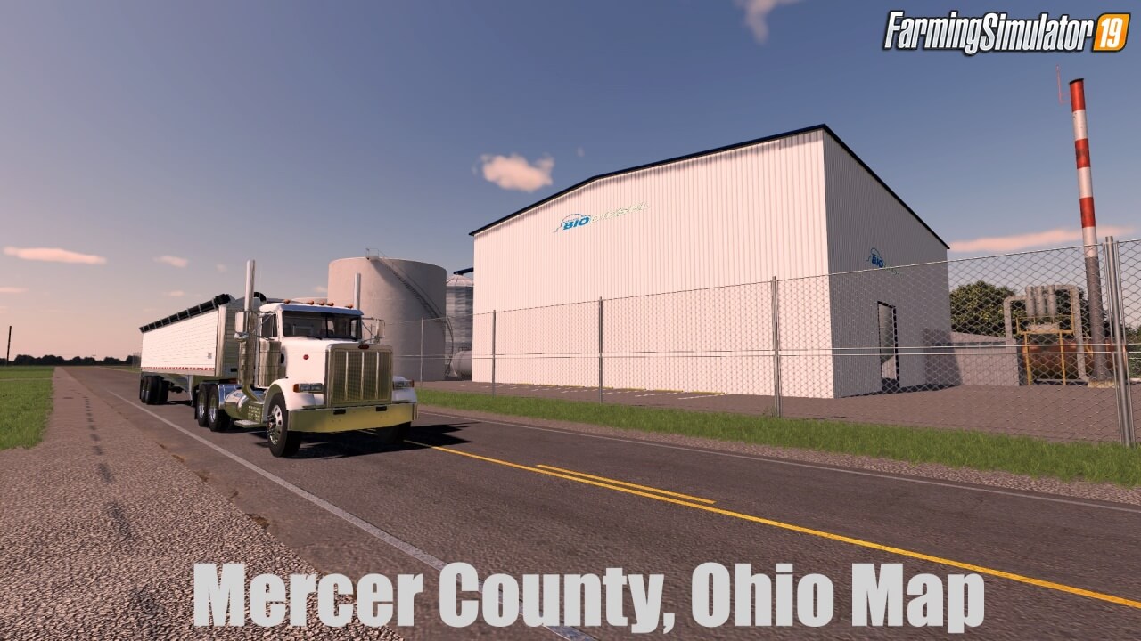 Mercer County, Ohio Map v1.0 for FS19