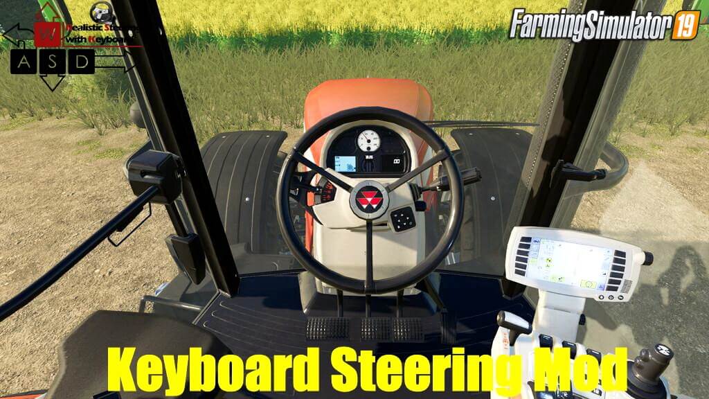 Keyboard Steering Mod v1.2.1 for FS19