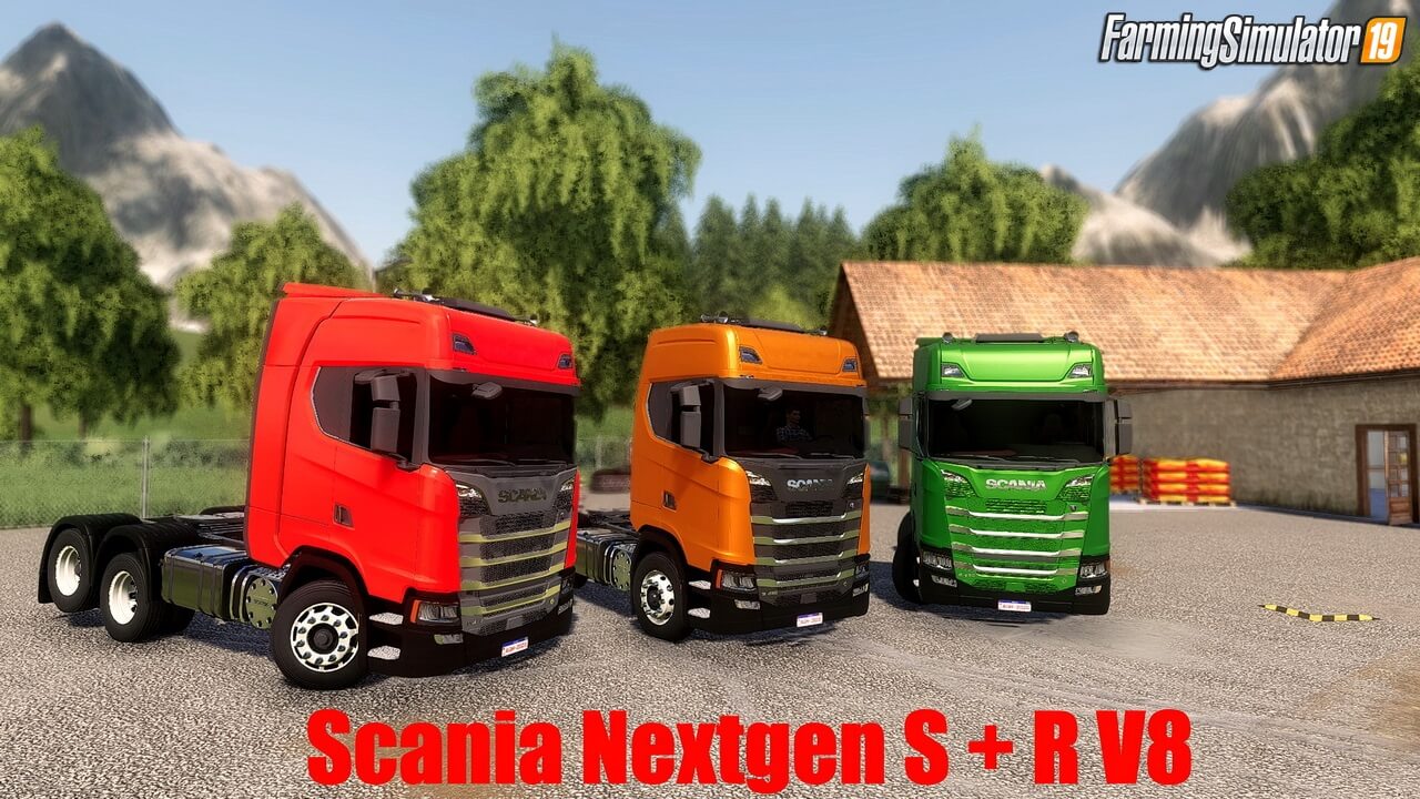 Scania Nextgen S + R V8 v2.0 for FS19