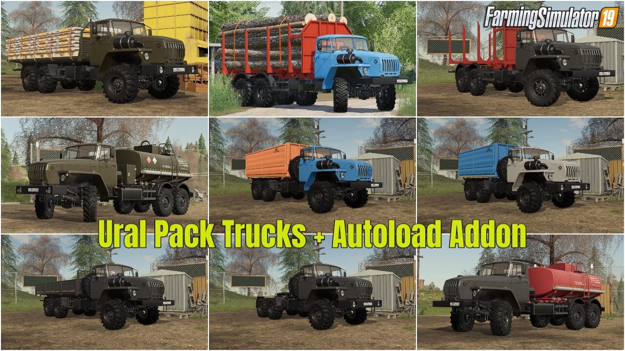 Ural Pack Trucks + Autoload Addon v1.0 for FS19